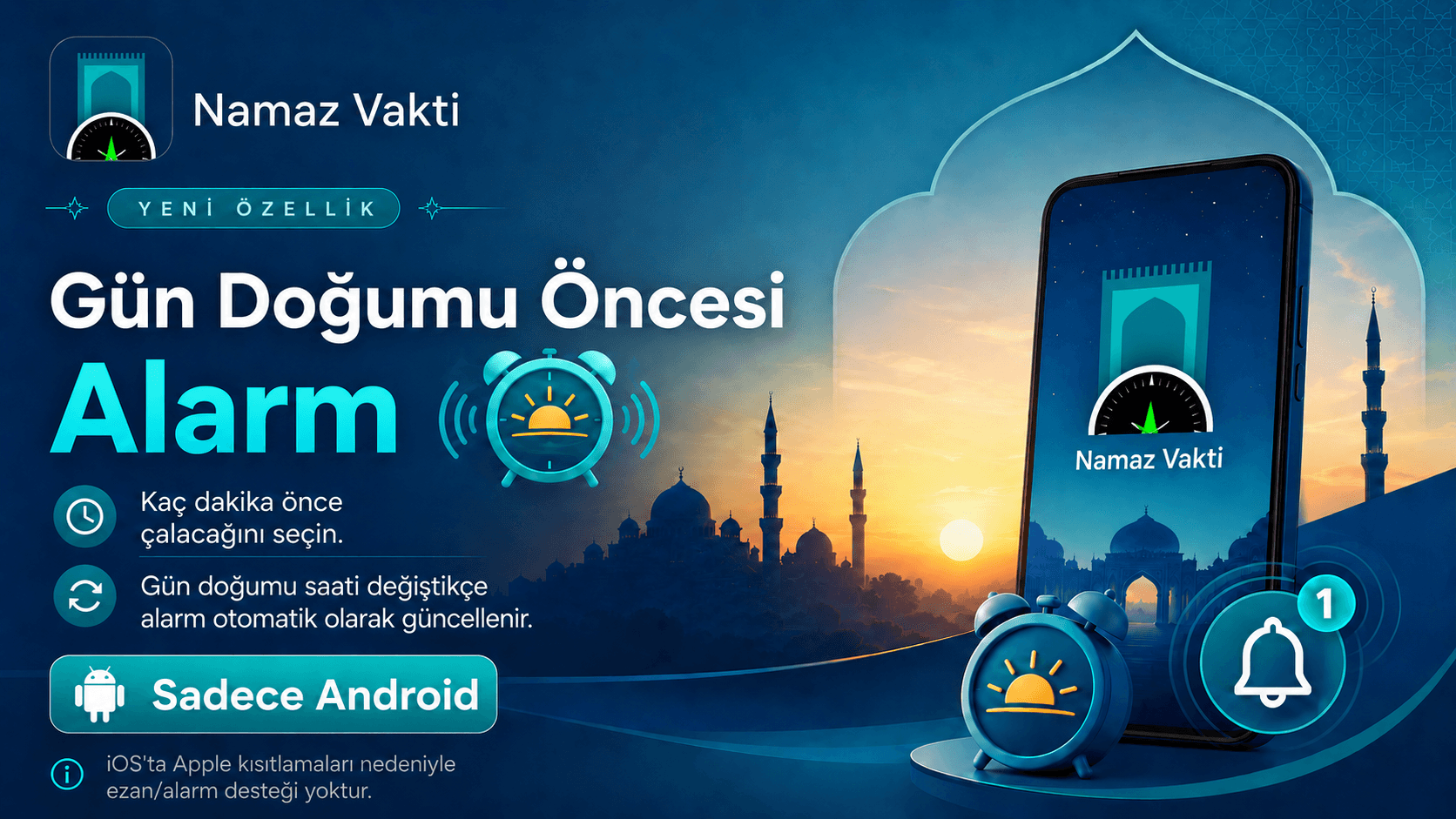 Android 2.28.1 Yayında: Güneş Alarmı Eklendi